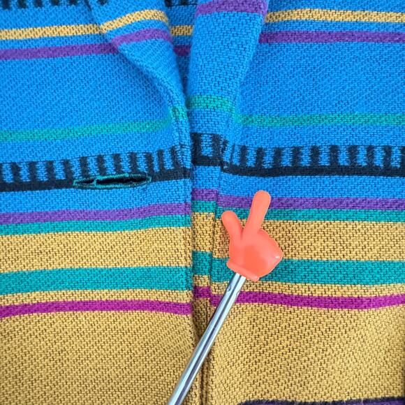 Eagle River Aztec Wool Jacket 16 Vintage Southwest Cardigan Western Boho (Flaw) - Picture 8 of 8